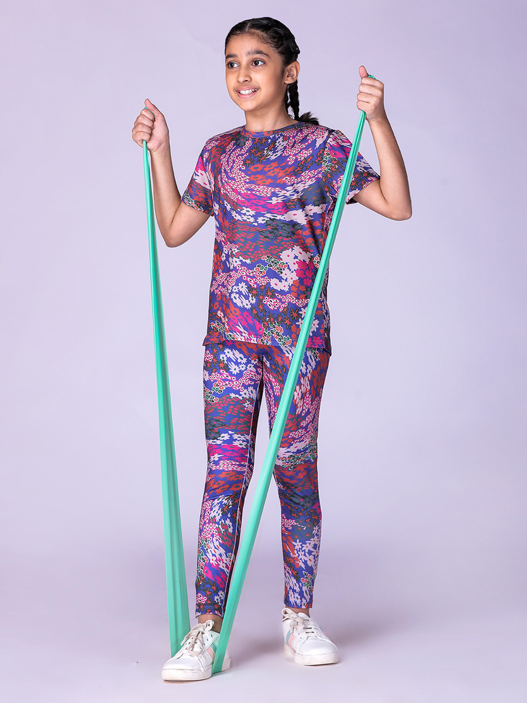 UMILDO Girls Printed T-shirt with Leggings