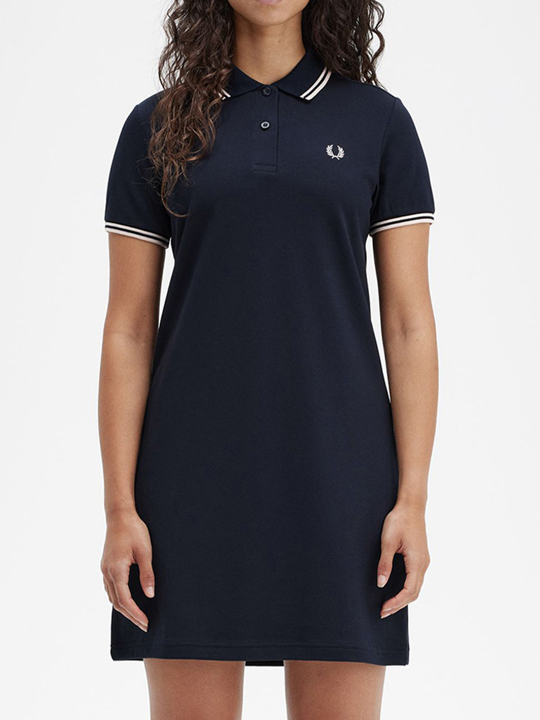 Fred Perry Solid Twin-Tipped Logo T-shirt Dress