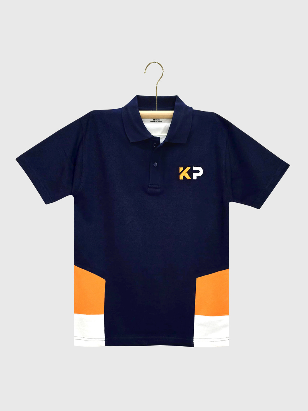 KUCHIPOO Boys Polo Collar Applique T-shirt