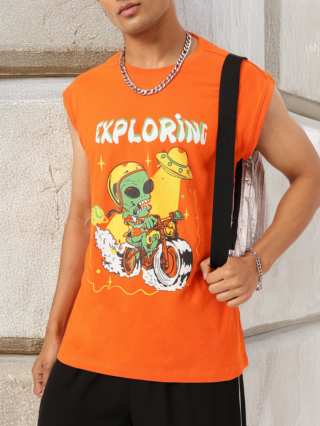 Kook N Keech Graphic Print Muscle Tee