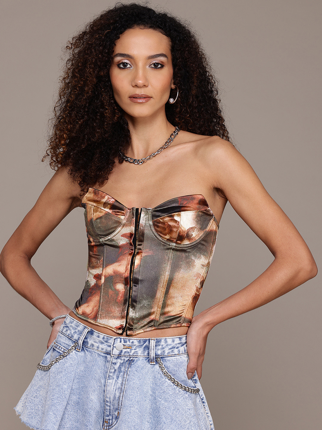 bebe Tie and Dye Crop Top