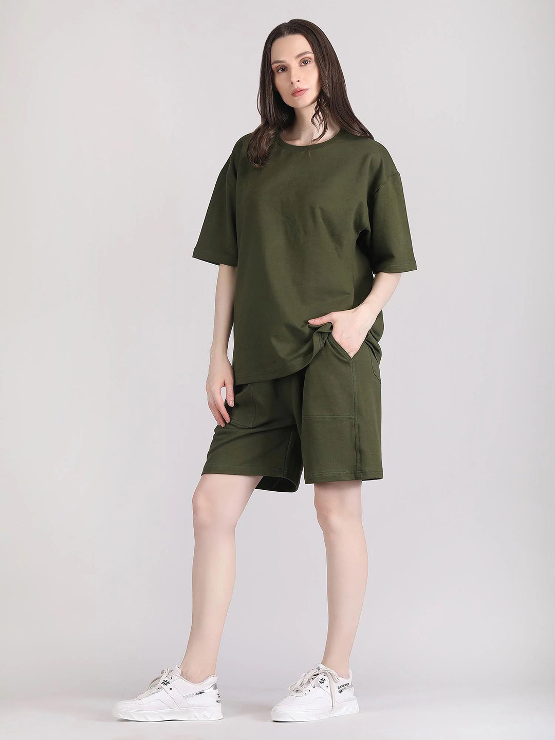 Raxedo Pure Cotton Baggy T Shirt & Shorts Co Ords