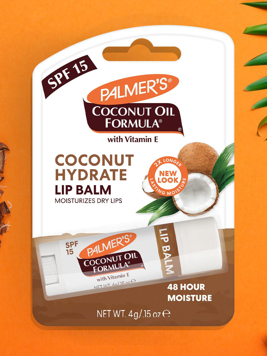 Palmer's Set Of 2 Vitamin-E Enriched Coconut Hydrate Lip Balm SPF15 - 4g Each