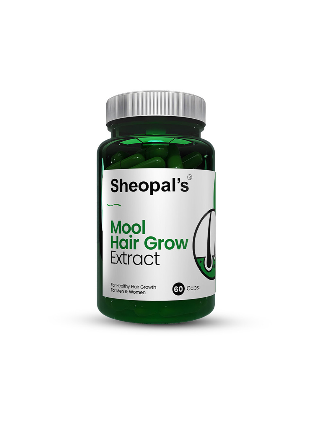 Sheopal's Mool Hair Grow extract Capsule For Strong & Shiny Hair - 60 Capsule