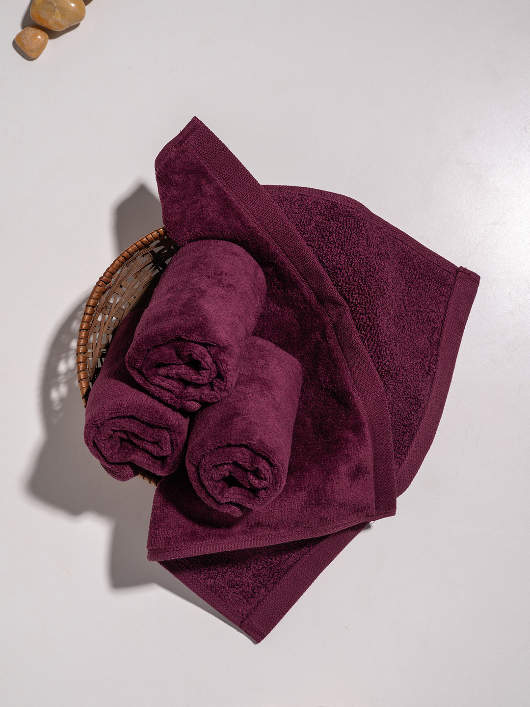 Damensch Premium Cotton Soft Sheared Terry Better-Basic Face Towel Set