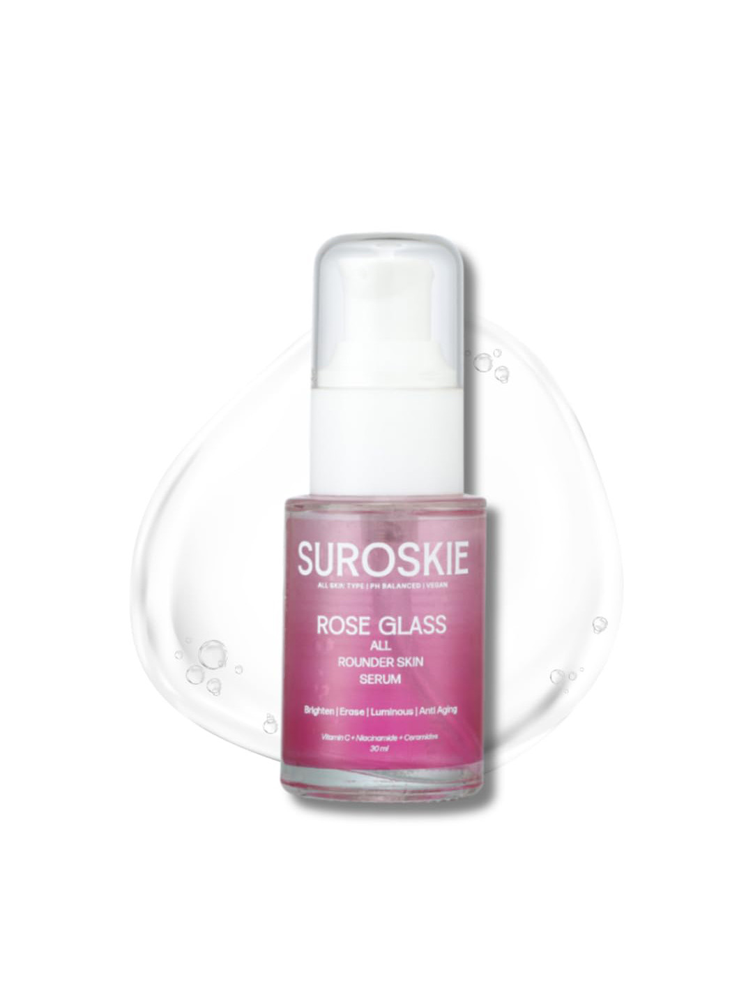 SUROSKIE Rose Glass Face Serum For Glowing & Bright Skin 30ml