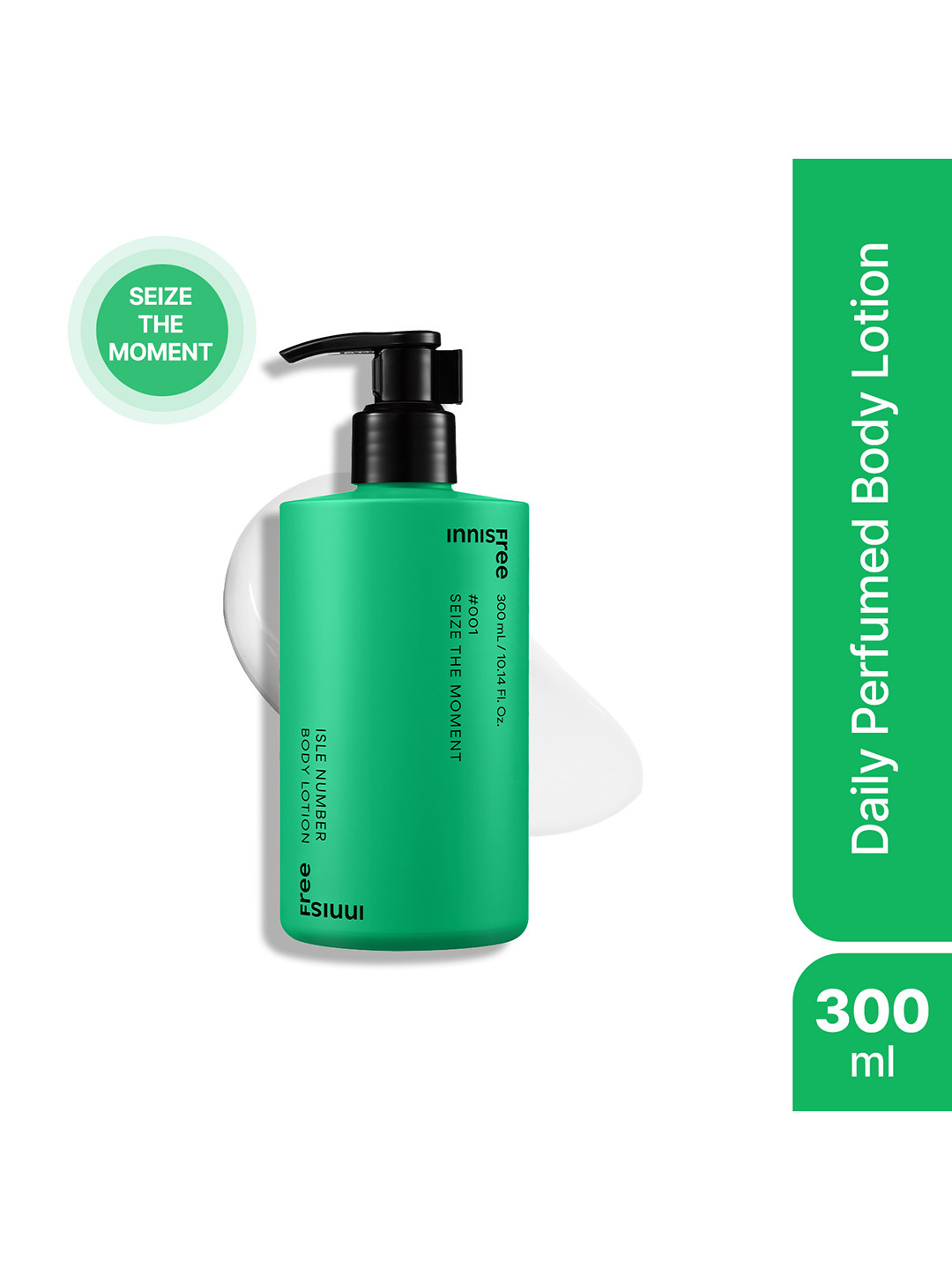 Innisfree Isle Number Body Lotion with Green Tea Water 300 ml - Seize The Moment 001