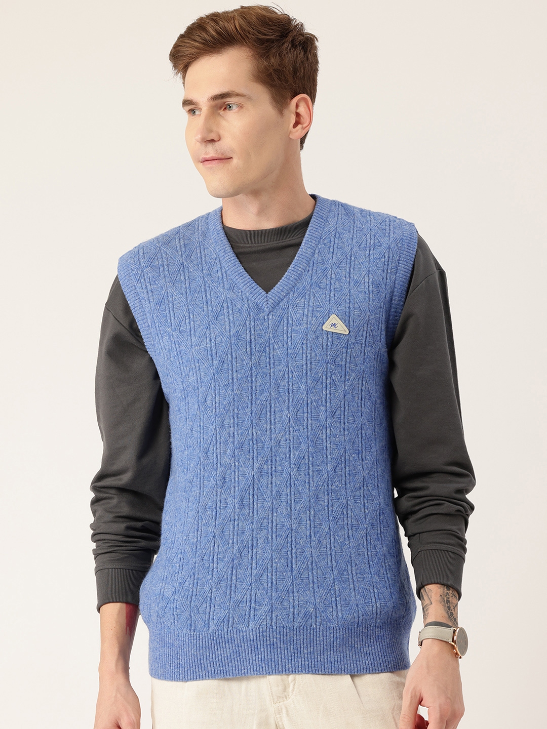 Buy Monte Carlo V Neck Woollen Sweater Vest Sweaters for Men 30585475 Myntra