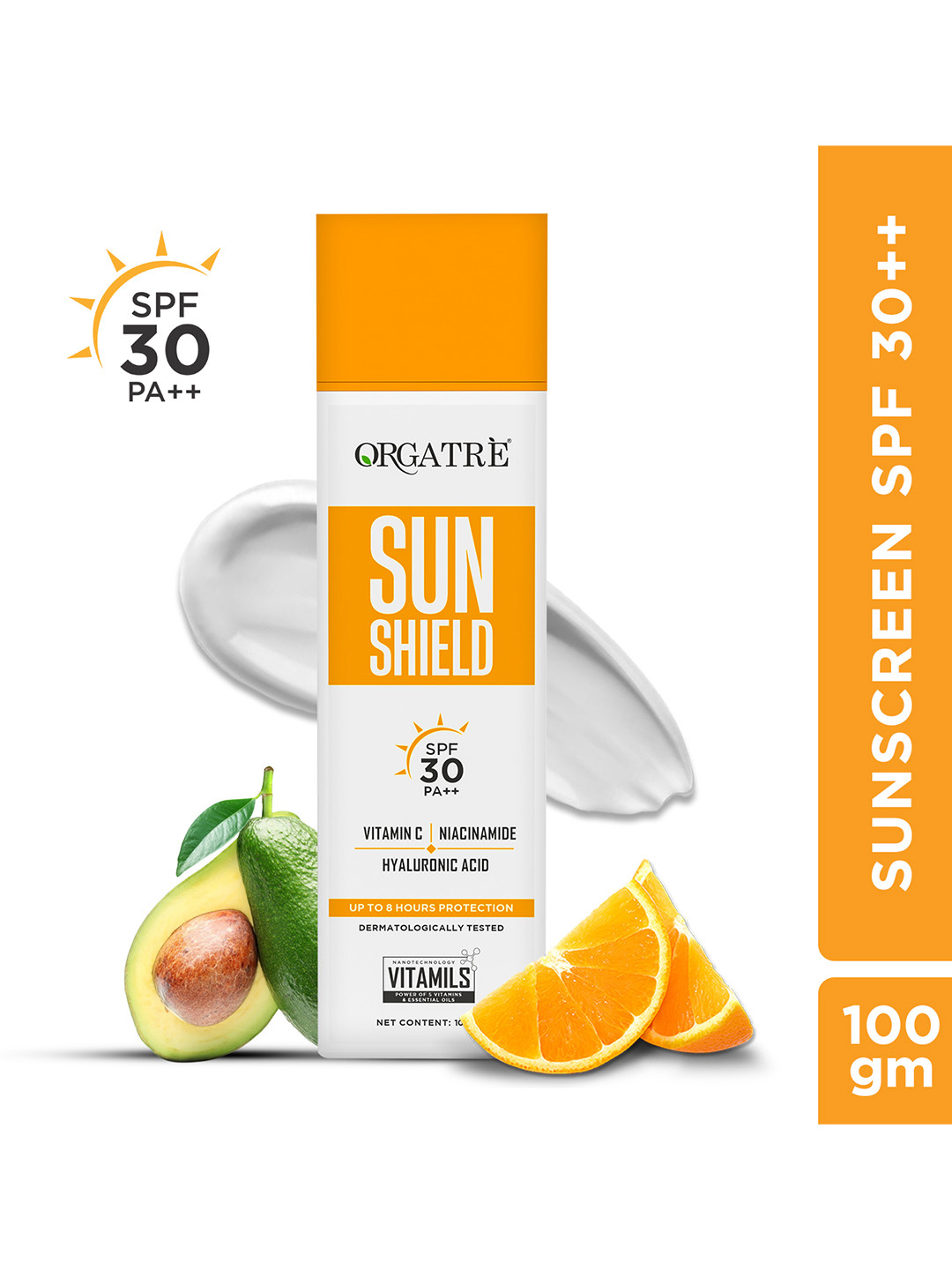 Orgatre Lightweight Sunscreen SPF 30 PA+++ with Vit C & Niacinamide 100g