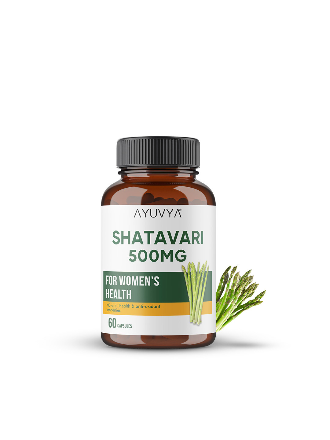 Ayuvya Shatavari Nutrient Rich Supplement for Lactation Support & Stress in Women-60Caps