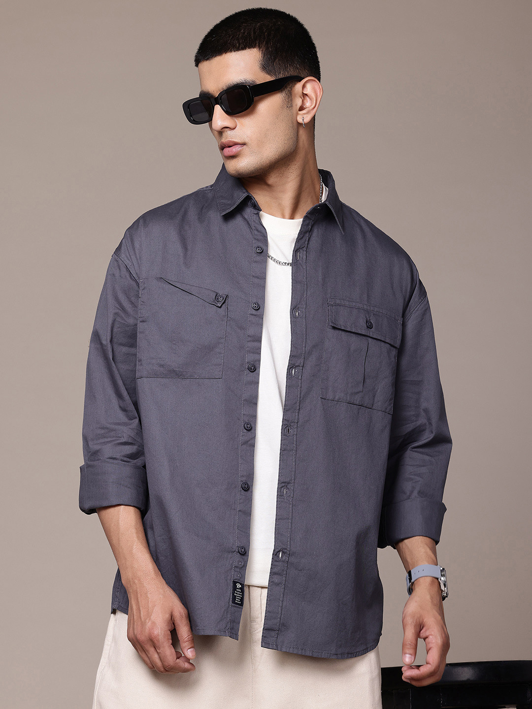 The Roadster Lifestyle Co. Pure Cotton Relaxed Fit Shirt