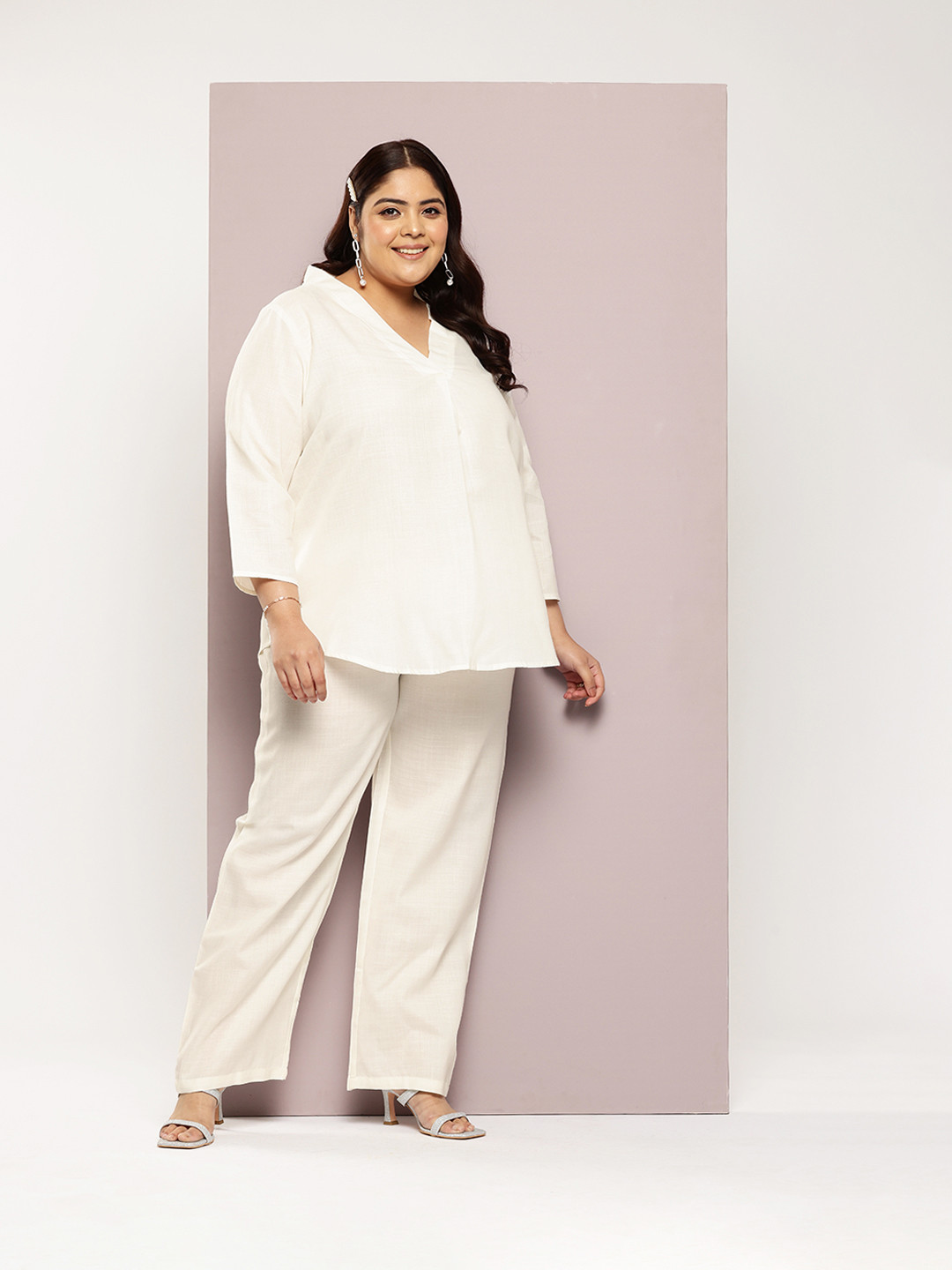 Qurvii+ Plus Size Tunic With Trousers