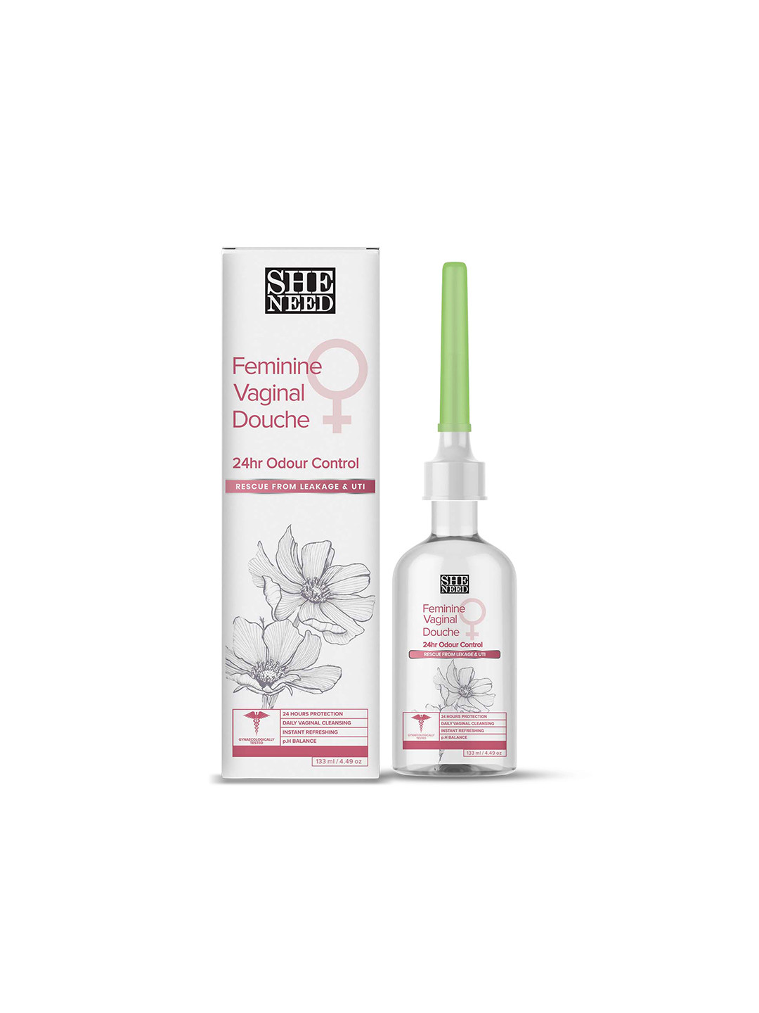 SHENEED 24hr Odour Control Feminine Vaginal Douche-133ml
