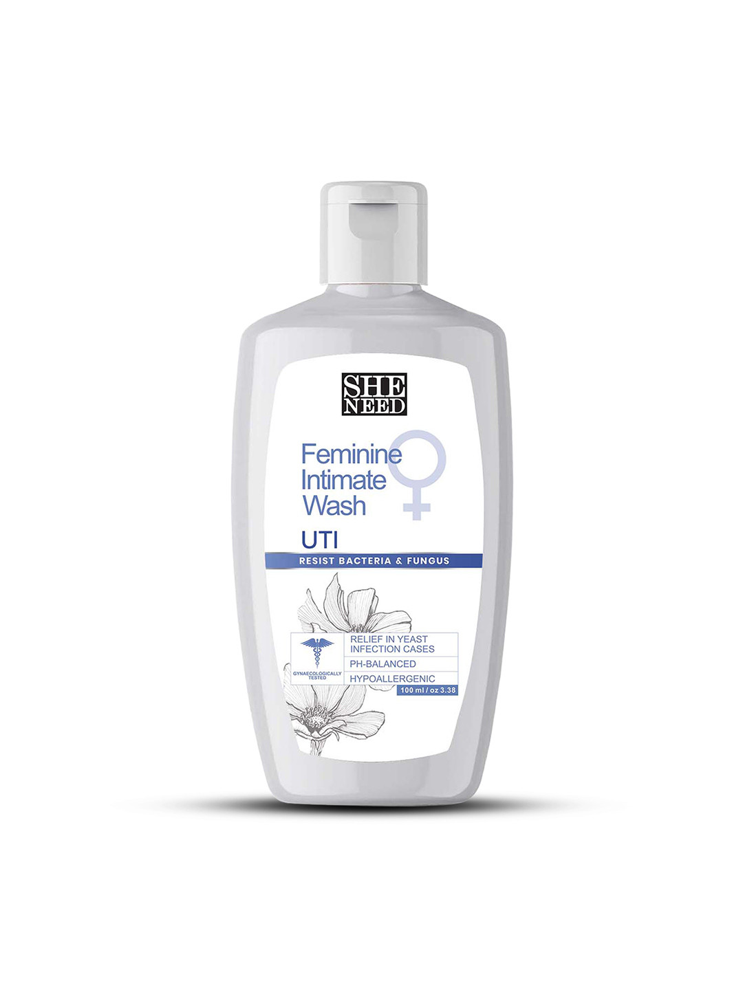 SHENEED Feminine Intimate Wash For UTI Resist Bacteria & Fungus-100ml