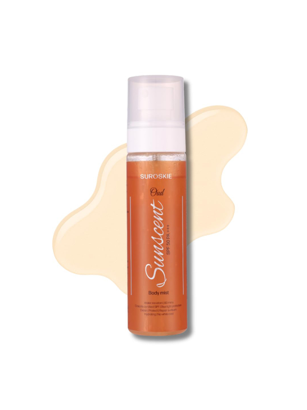 SUROSKIE Sunscent SPF 50 Body Mist Hydrates & Protects Skin 100ml
