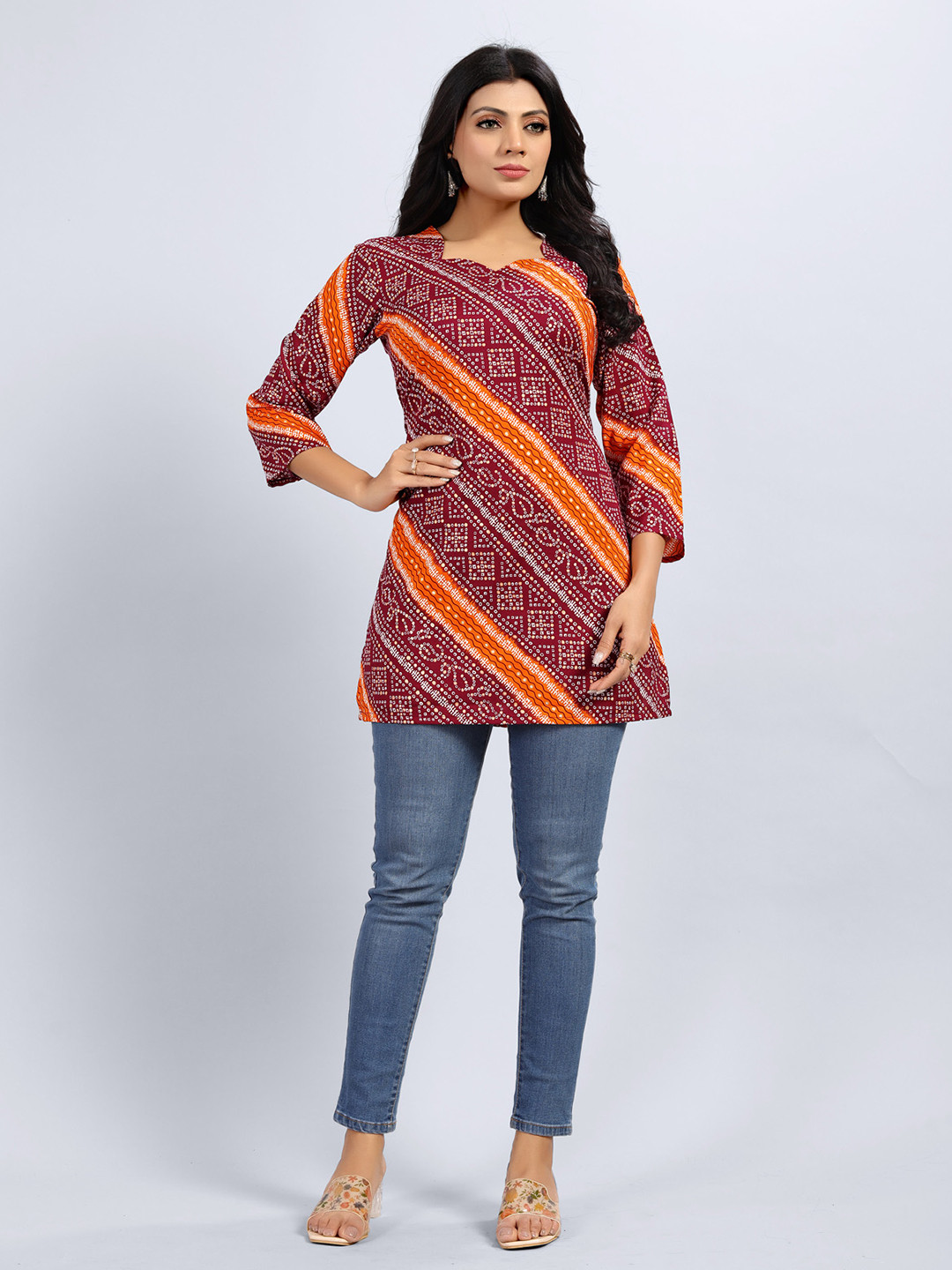 SARRAS Printed Straight Kurti
