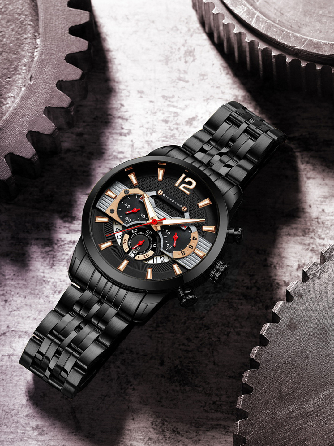 GIORDANO Men Dial & Bracelet Style Straps Analogue Watch GZ-50032-22