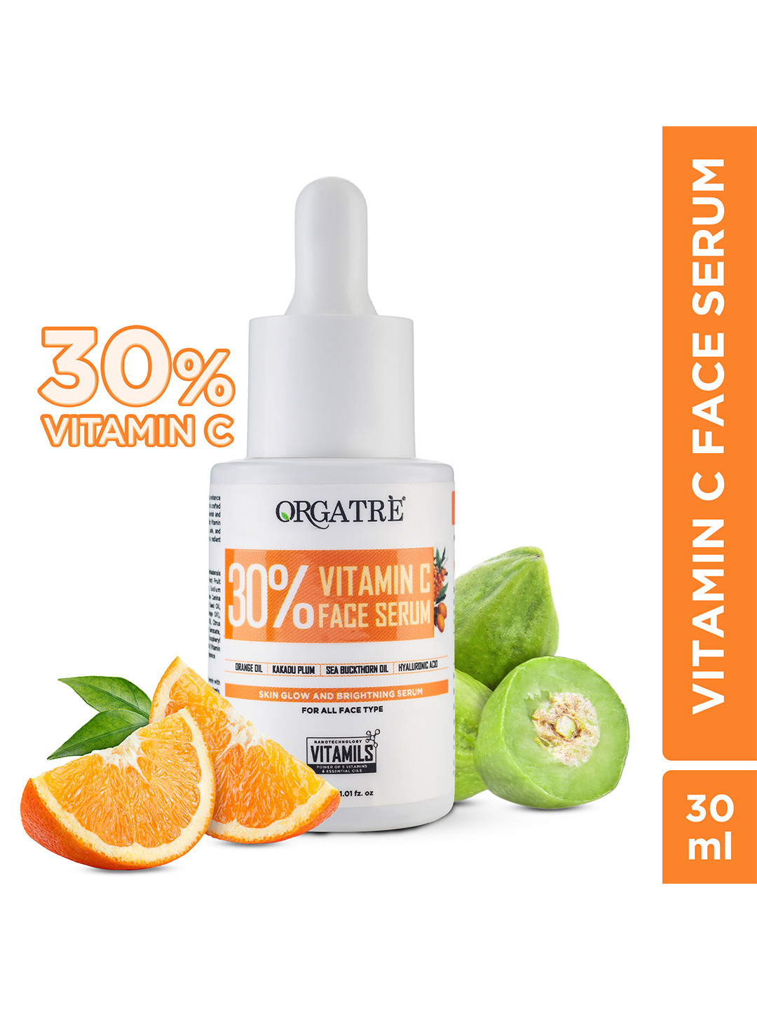 Orgatre 30% Vitamin C Face Serum- 30 ml