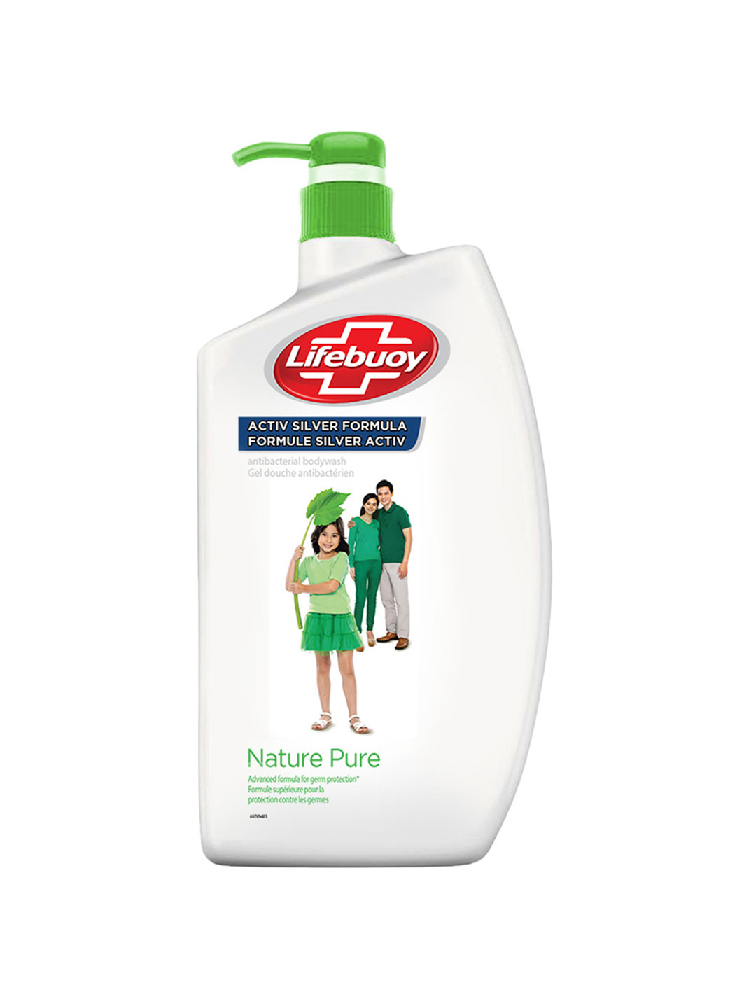 Lifebuoy Nature Pure Antibacterial Body Wash - Natural Cleanliness & Germ Protection - 1L