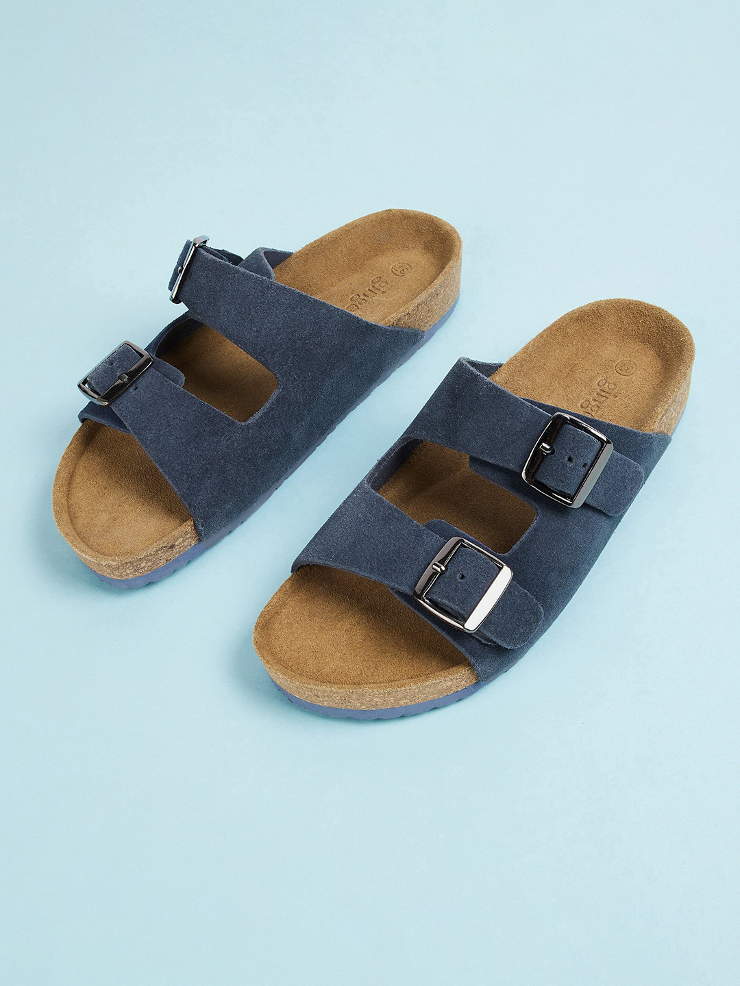 Ginger by Lifestyle Women Blue Casual Comfort Sandals
