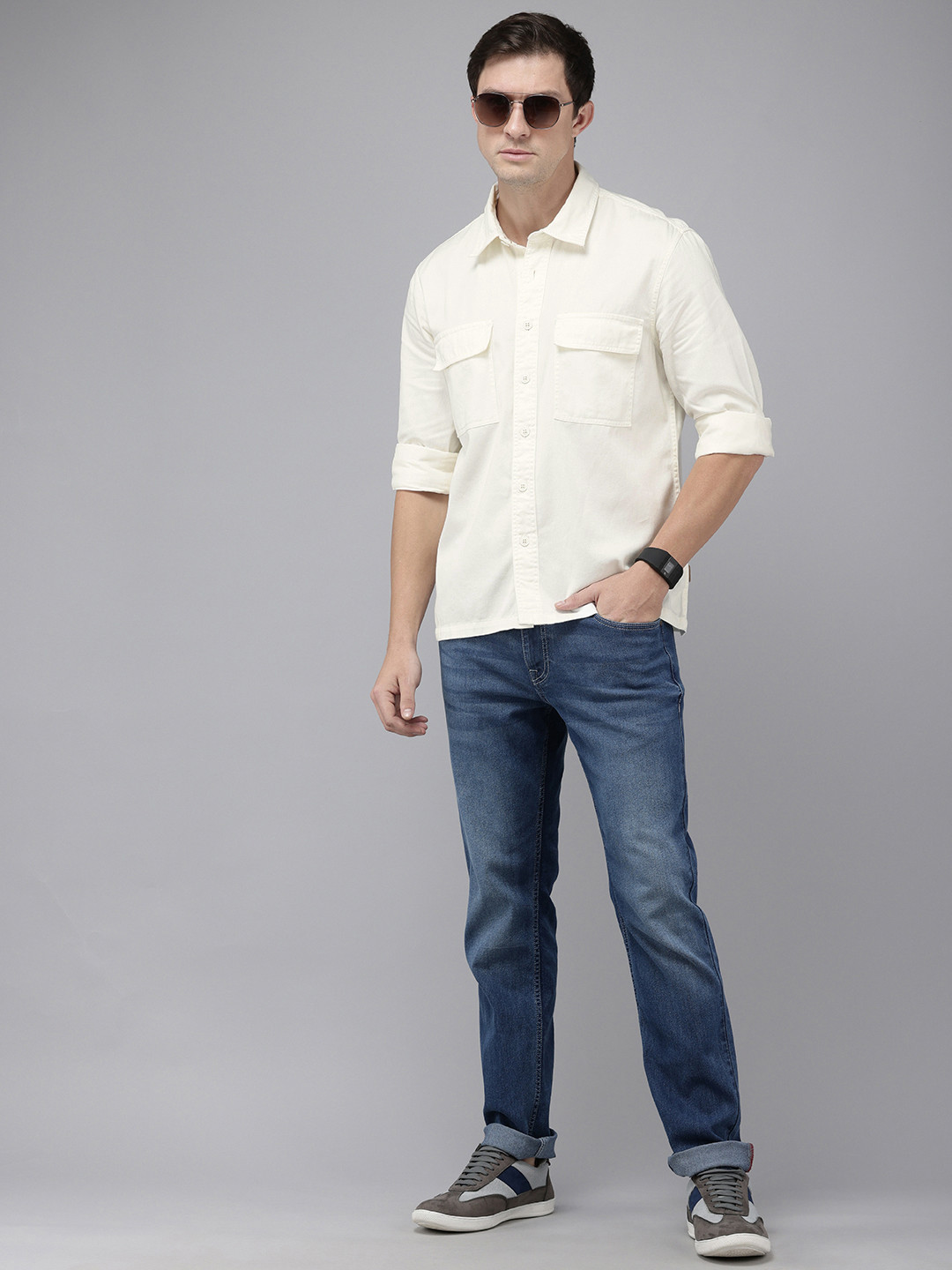 Pepe Jeans Oversized Fit Opaque Pure Cotton Casual Shirt