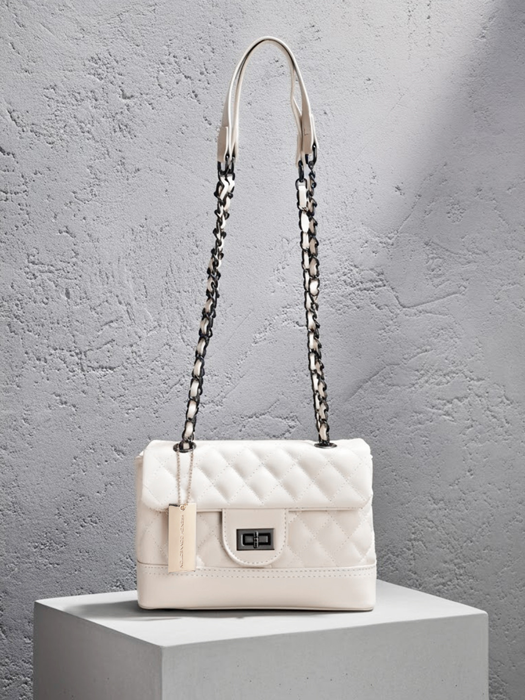 French Connection Quilted Textured Sling Bag