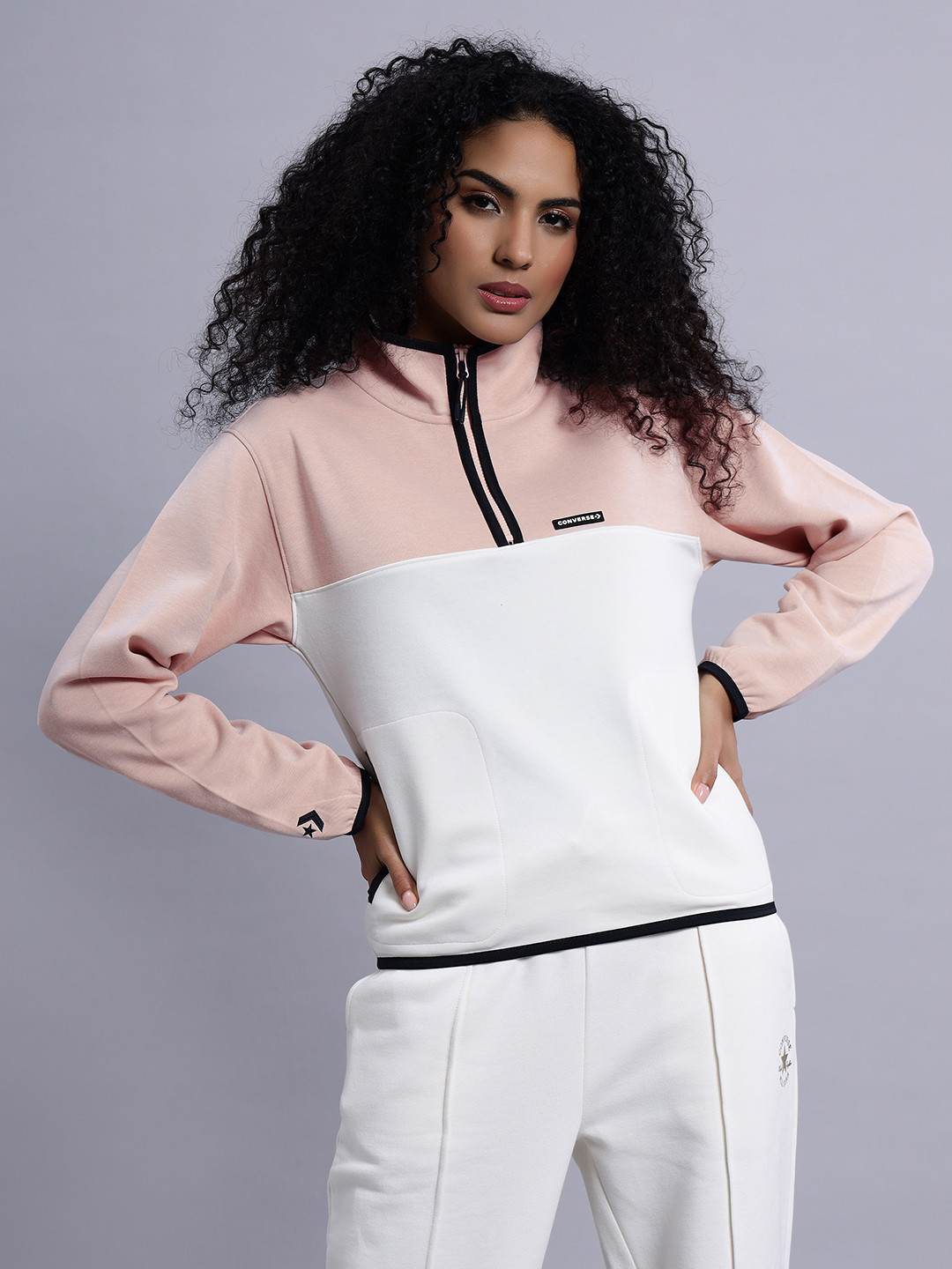 Converse Women Popover Half-Zip Top