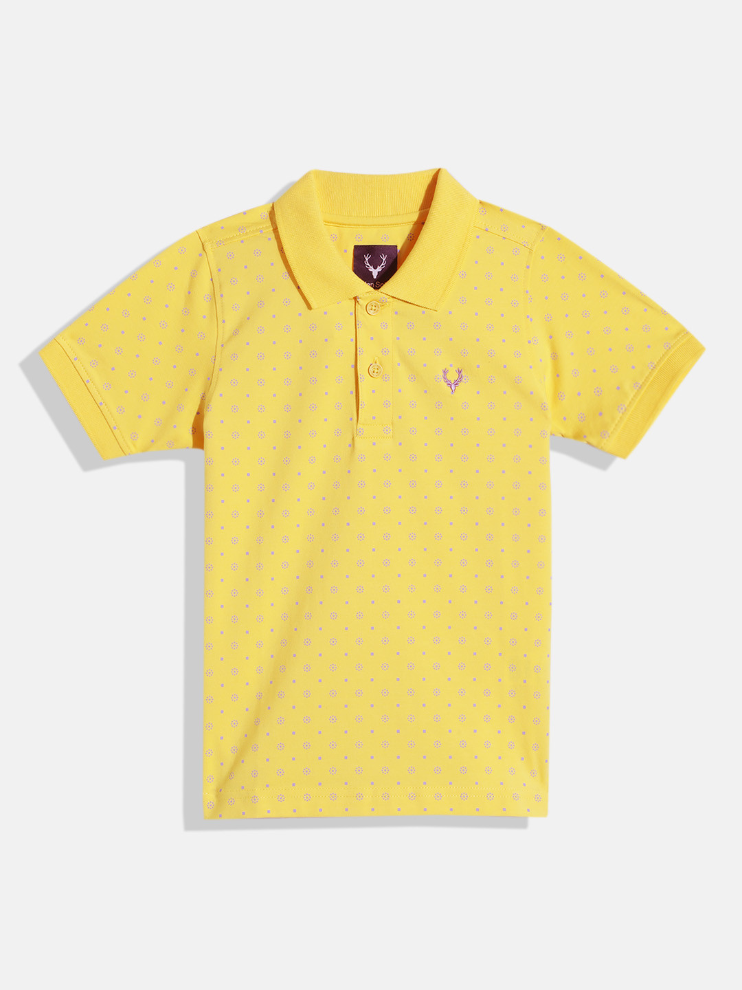 Allen Solly Junior Boys Floral Print Polo T-shirt
