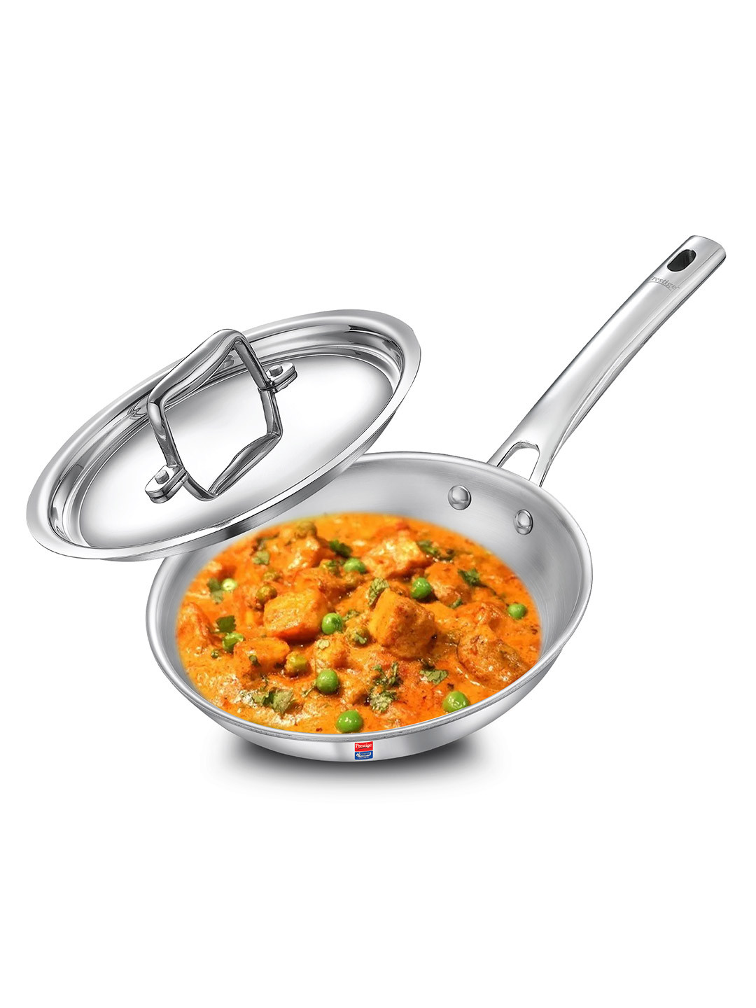 Prestige Tri-ply Splendid Stainless Steel Thick Gauge Fry Pan With Lid1.7L