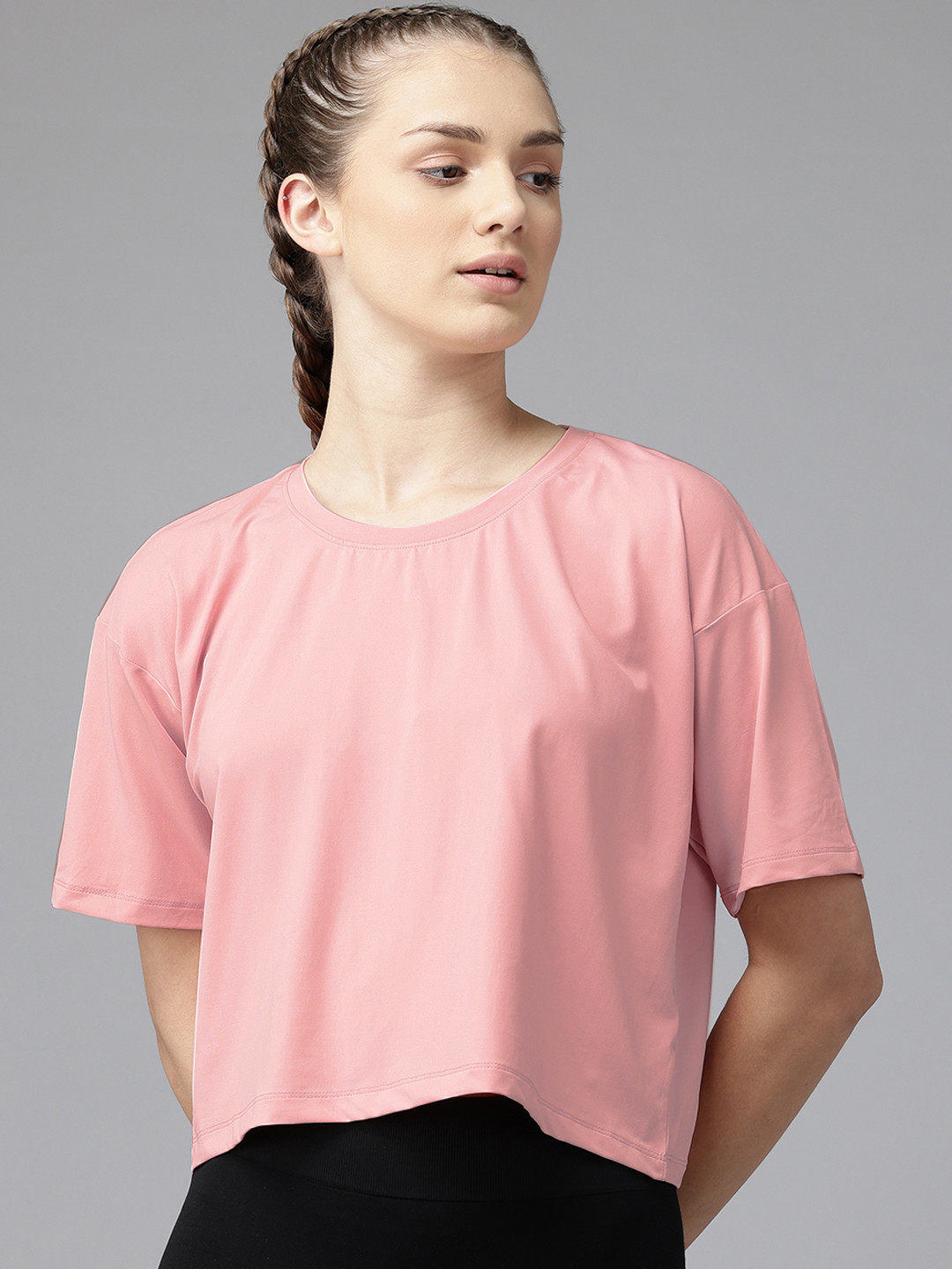 PERFKT-U Extended Sleeves Boxy Crop Top