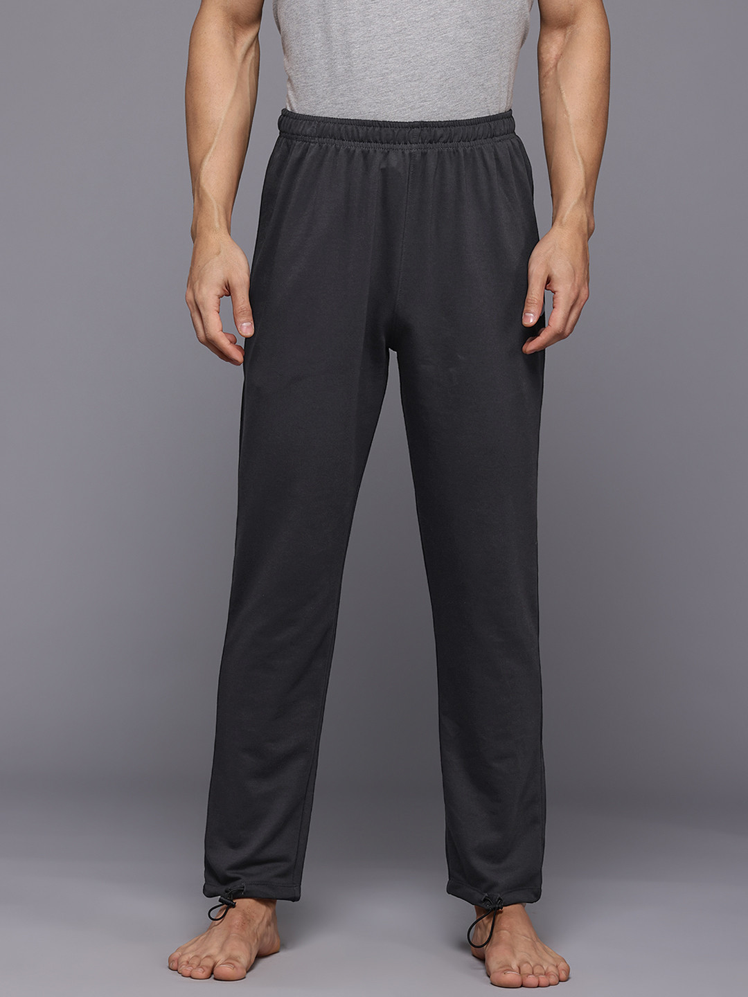 HRX by Hrithik Roshan Men Yoga Track Pants with Toggle Hem