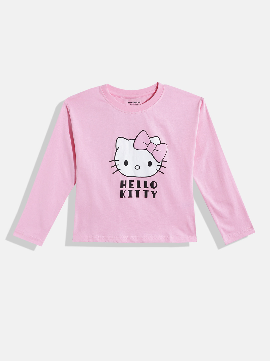 makemyfab Girls Hello Kitty Printed T-shirt