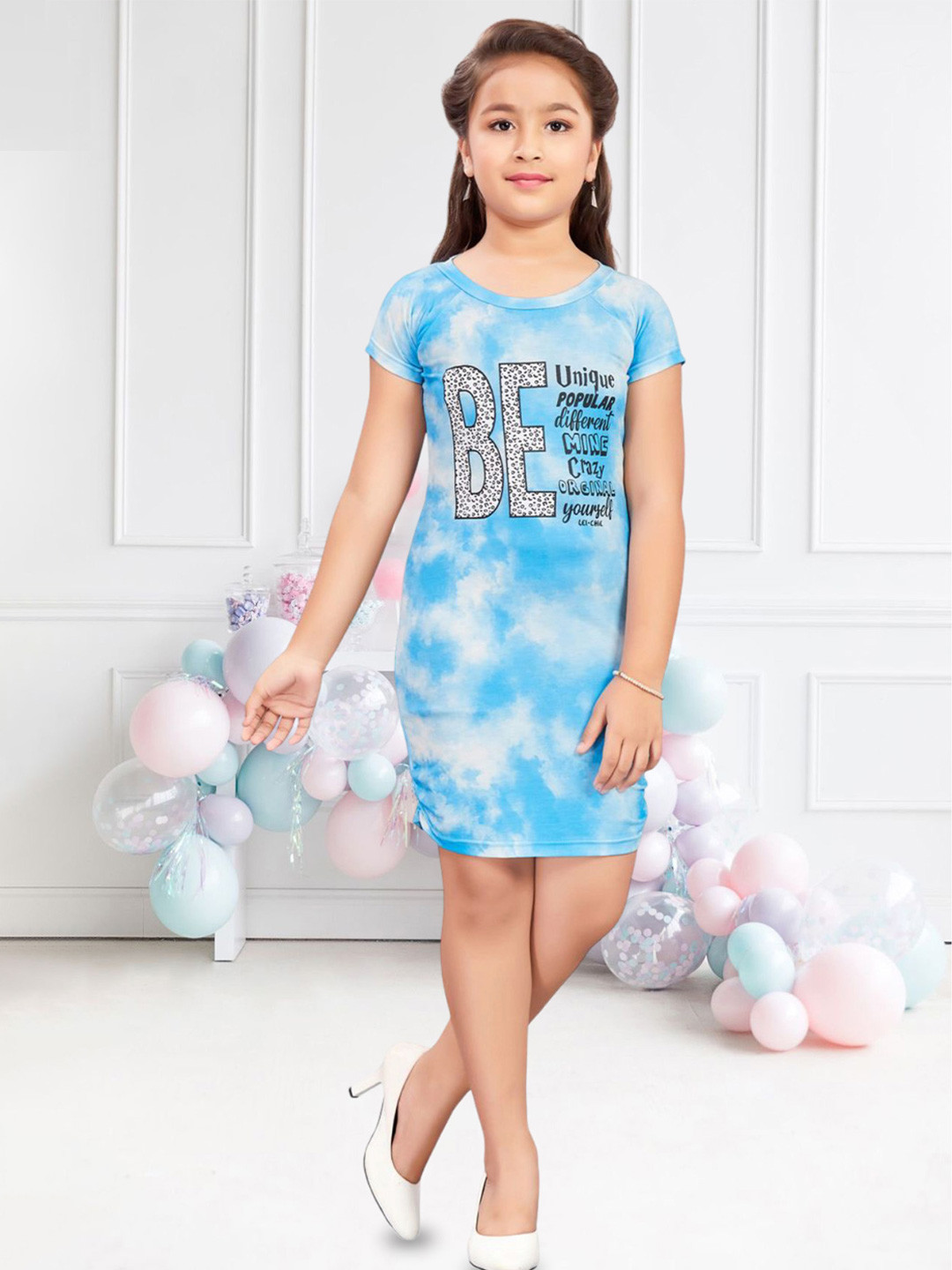 Lei-Chie Tie & Dye Print Bodycon Mini Dress