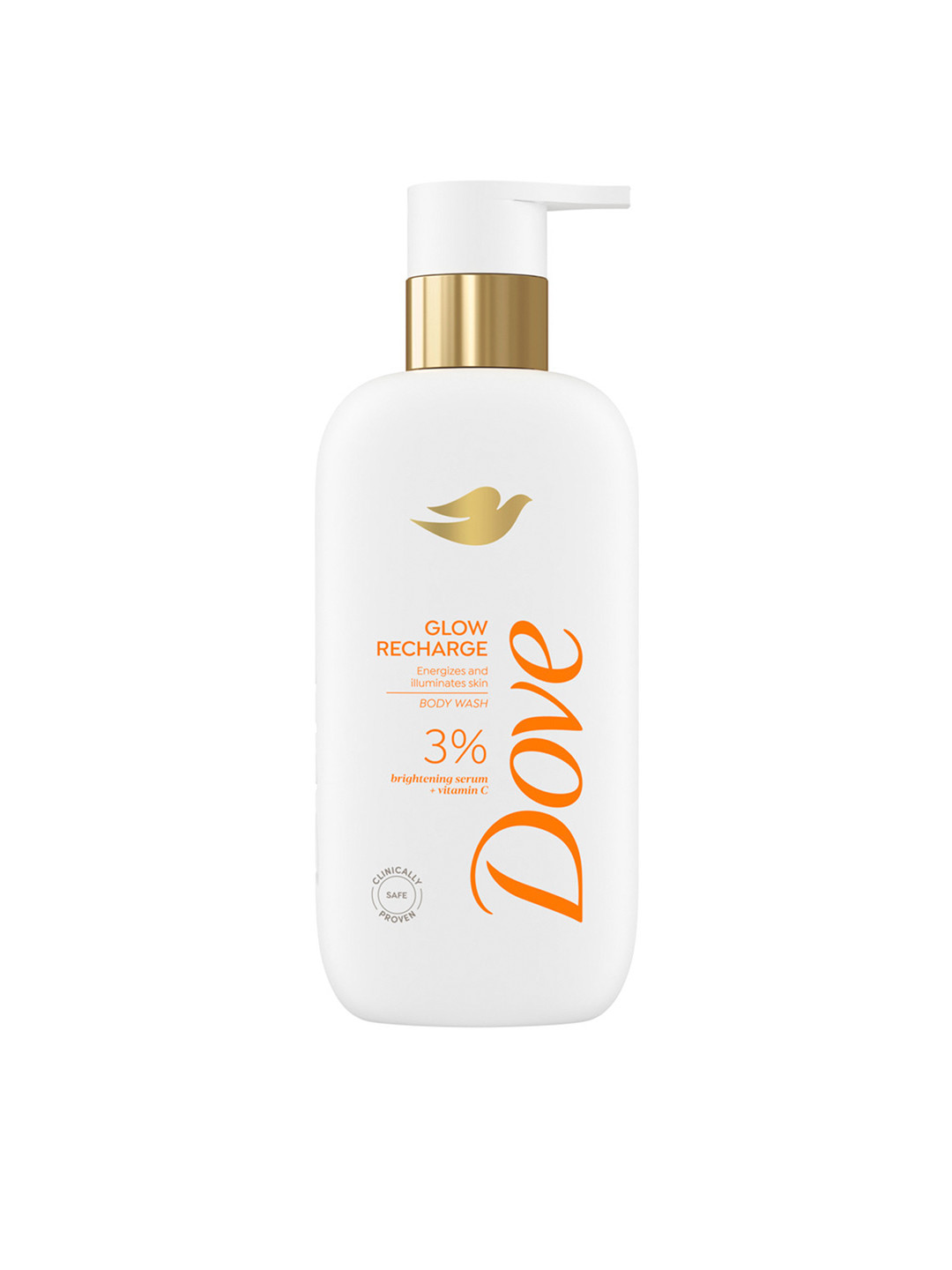Dove 3% Brightening Serum + Vitamin C Glow Recharge Serum Body Wash - 300 ml