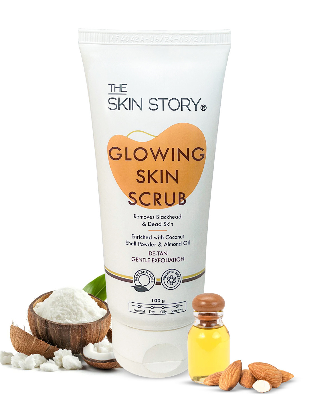 THE SKIN STORY Glowing Skin Scrub For Tan & Hydrating - 100g