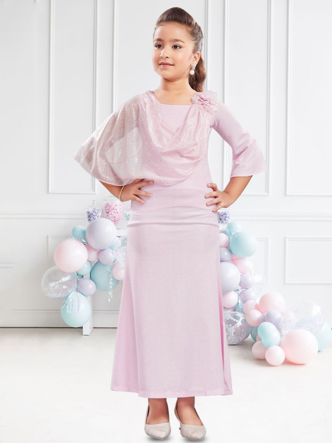 Lei-Chie Flared Sleeve Maxi Dress