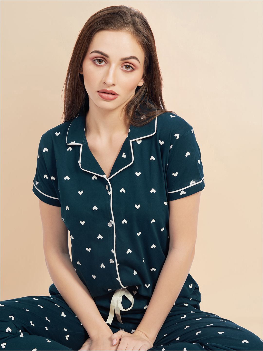 PASTEL CLIP Women Printed Night suit