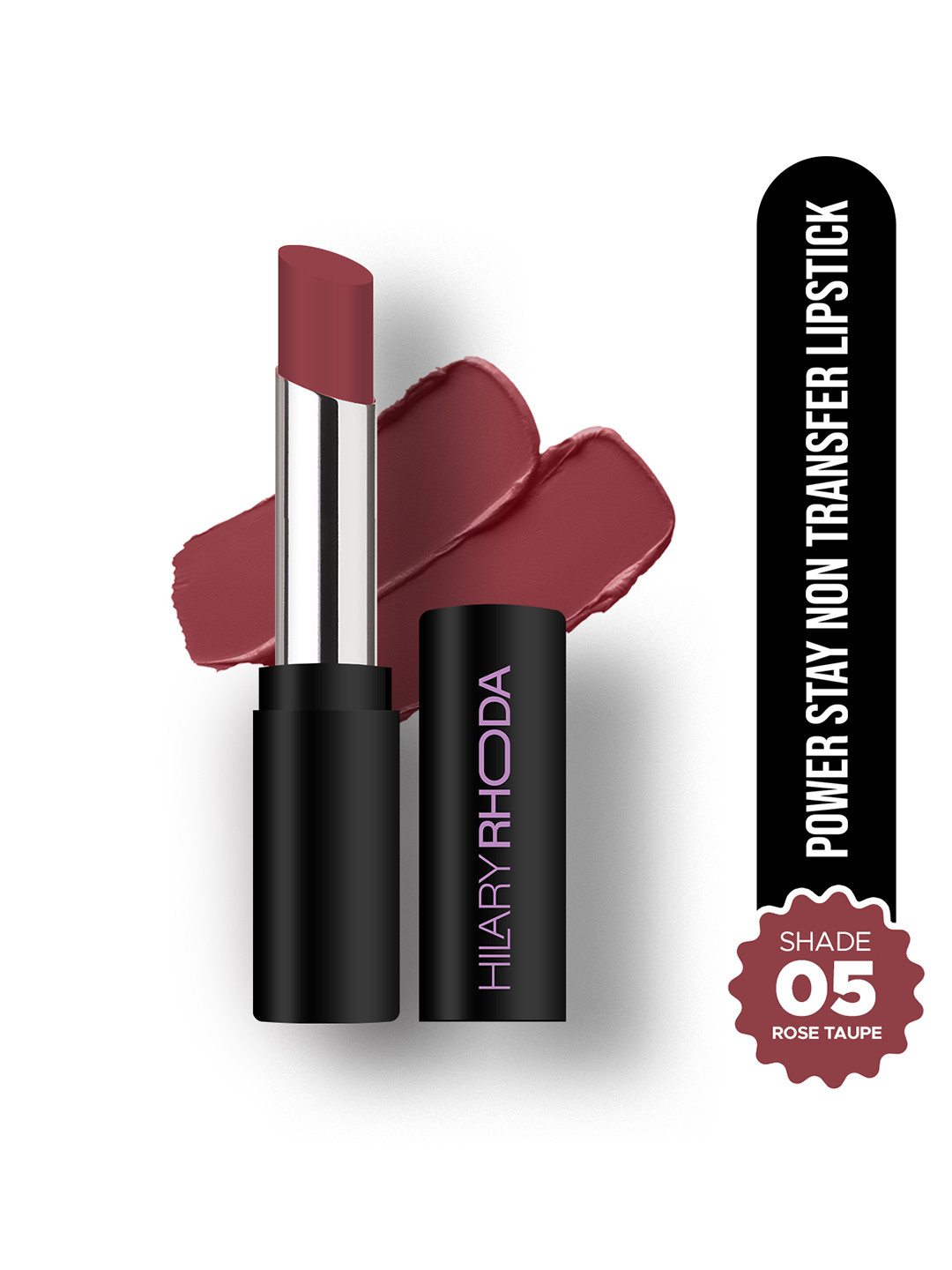 Hilary Rhoda Power Stay Non-Transfer Matte Lipstick with Shea Butter - Rose Taupe 05