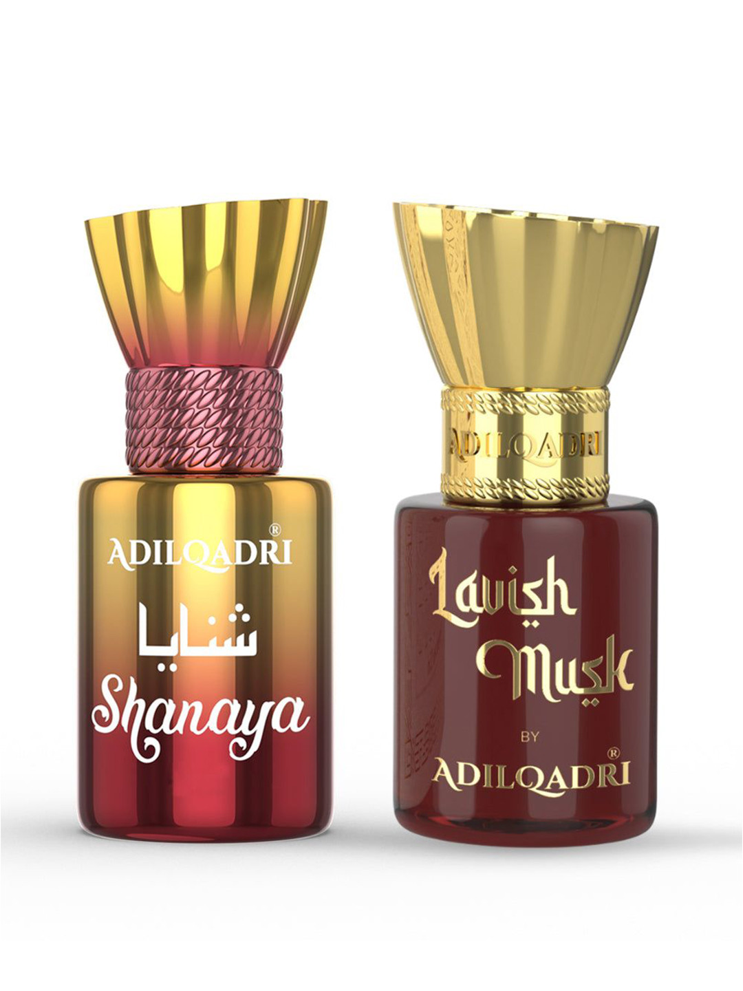 ADILQADRI Set Of 2 Shanaya & Lavish Musk Long-Lasting Roll-On Attar - 5.5ml Each