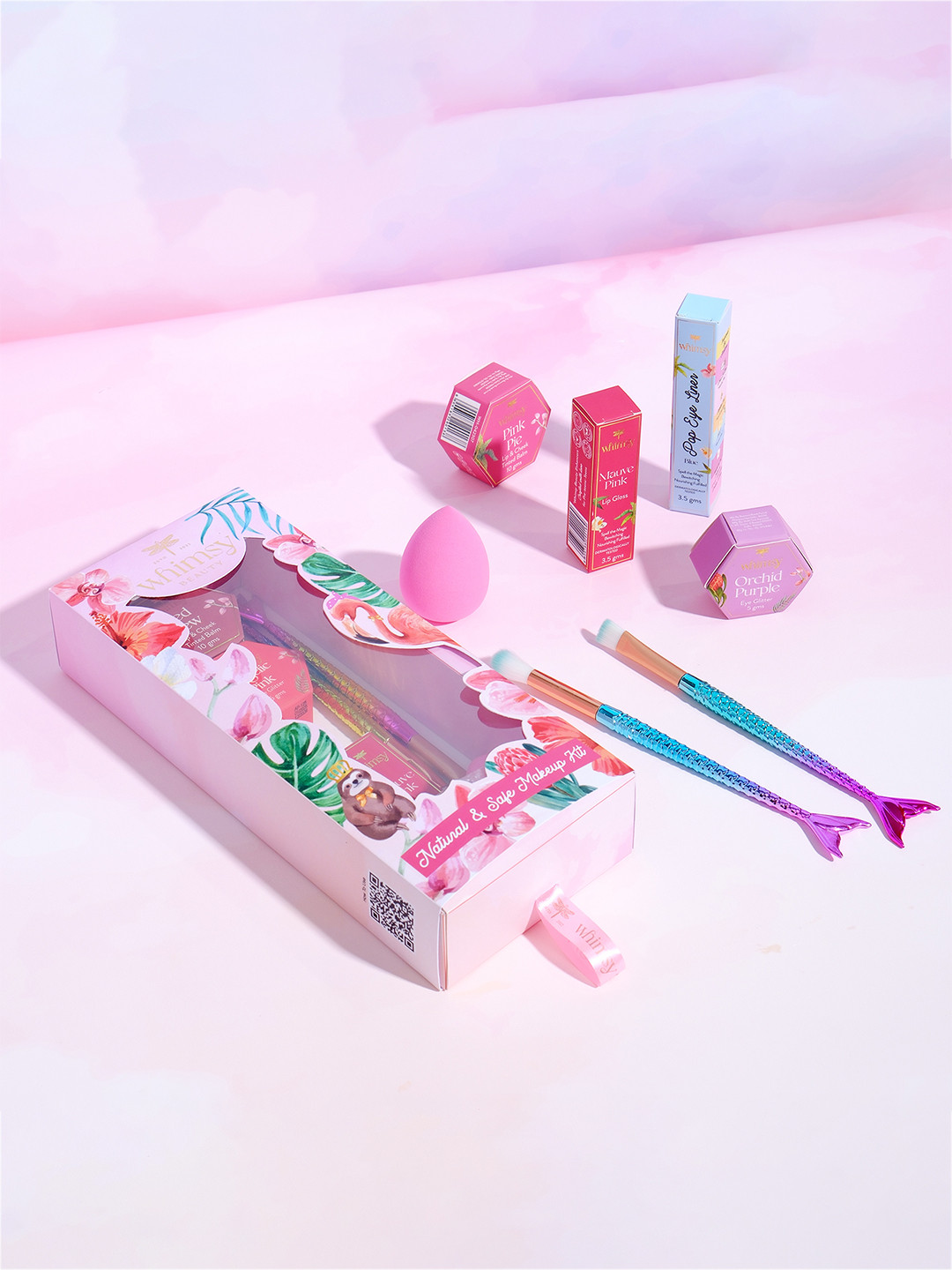 Whimsy Beauty Set Of 7 Glow-Up Beauty Makeup Gift Set