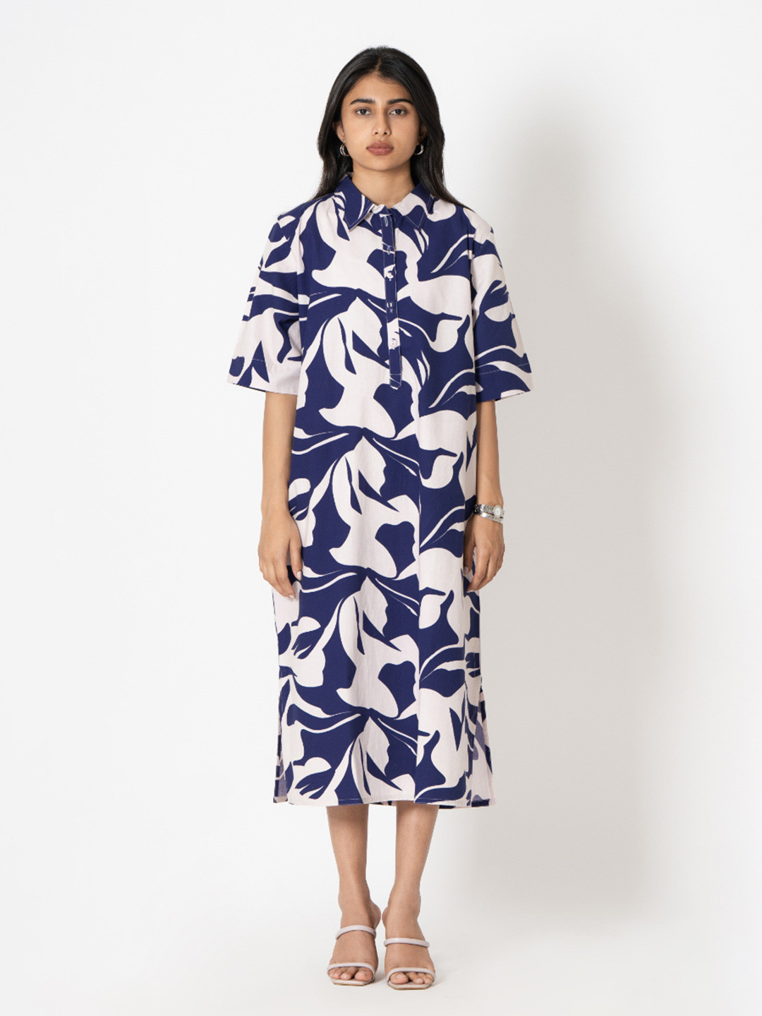 Kameez by Pooja Kejriwal Printed Shirt Midi Dress