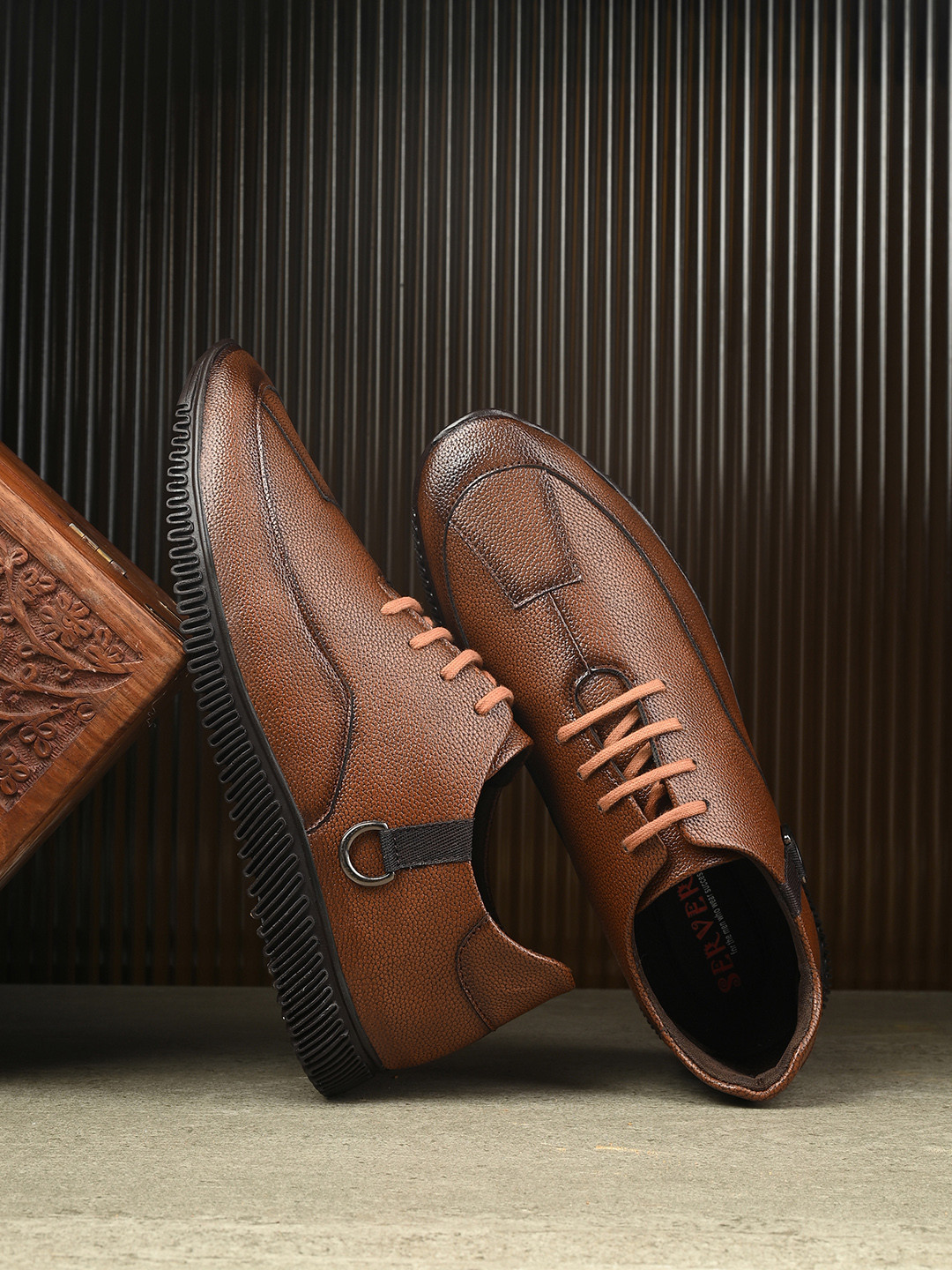 SERVER Tan Confortable & Lightweight Casual Shoes