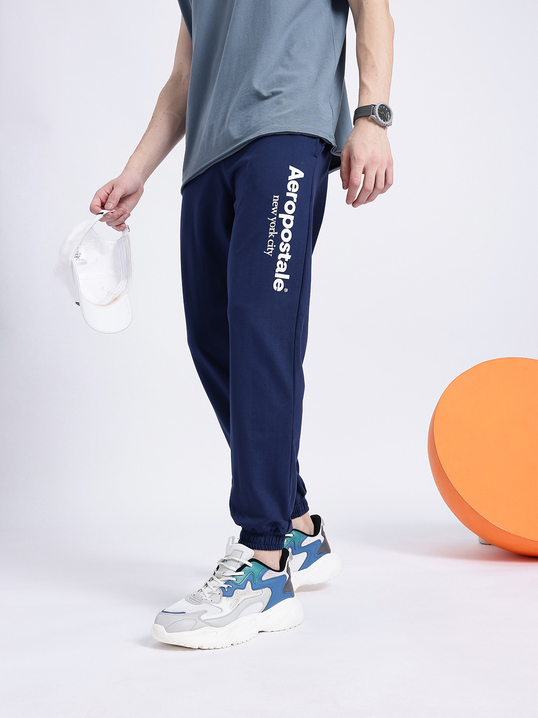 Aeropostale Men Typography Print Joggers