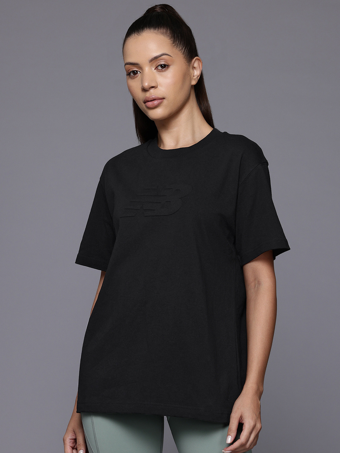 New Balance Embossed Logo Jersey Relaxed Fit T-shirt