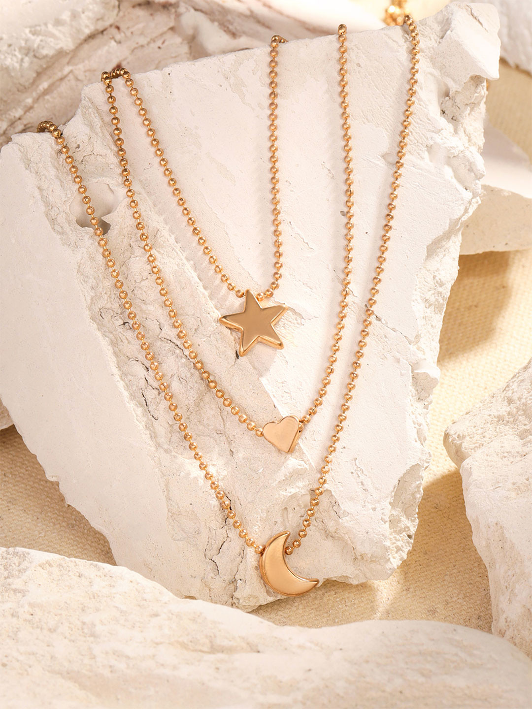Chimes Multilayered Gold-Plated Necklace
