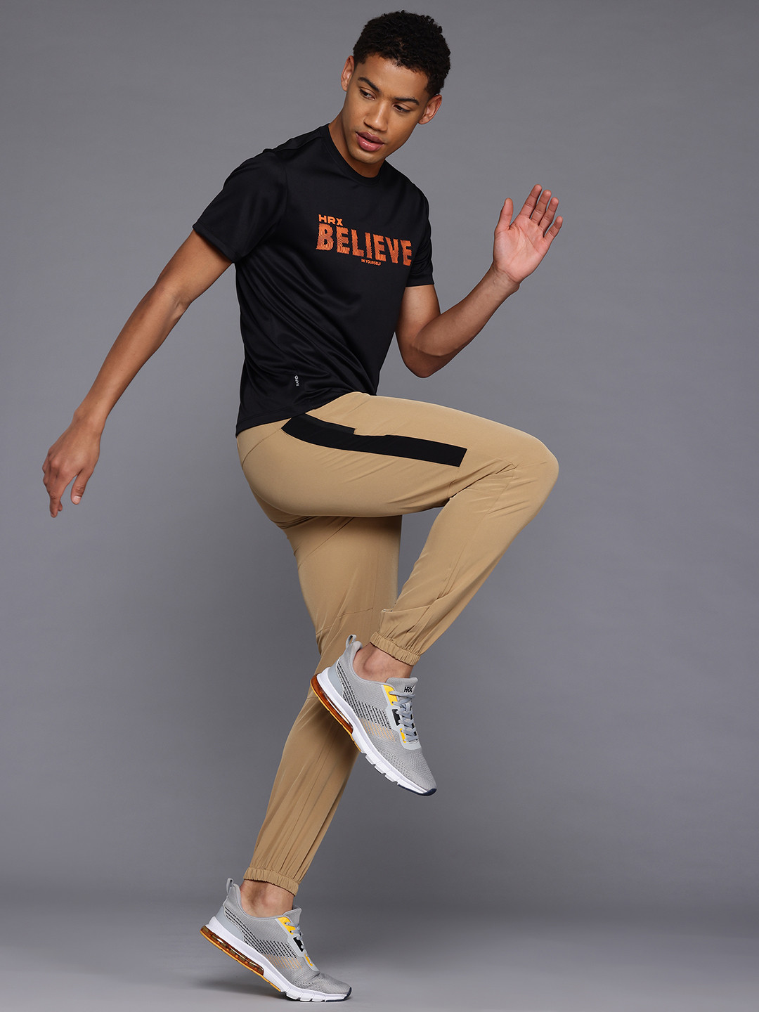 HRX by Hrithik Roshan Men Regular Fit Rapid-Dry Reflective Running Joggers