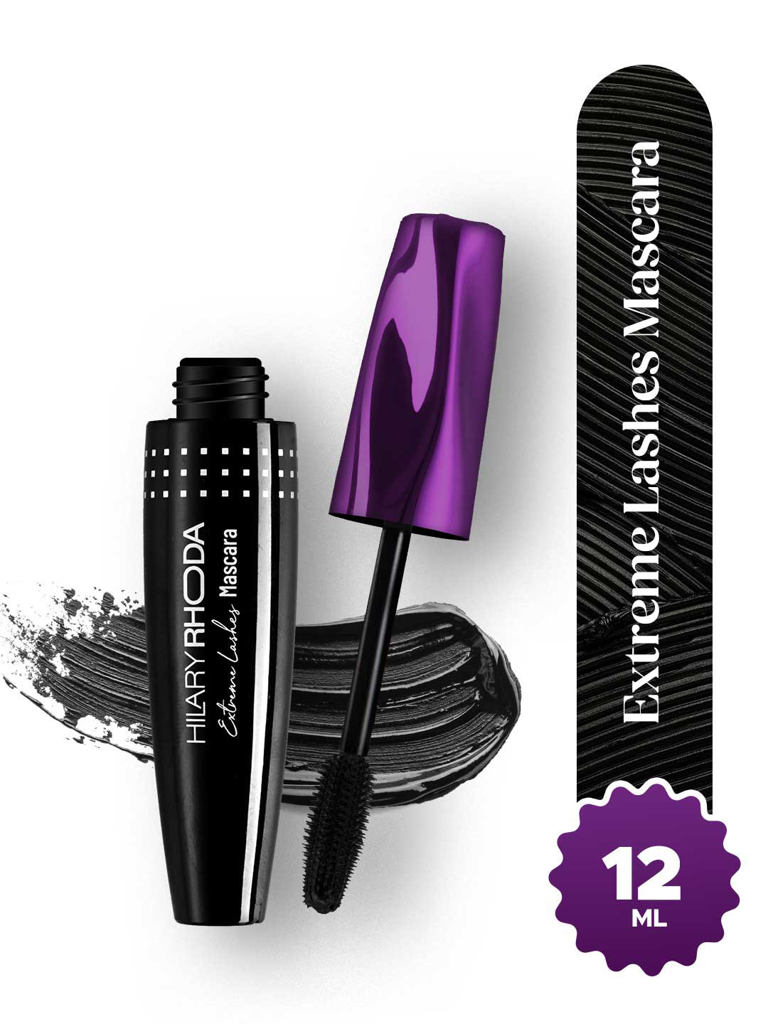 Hilary Rhoda Extreme Lashes Waterproof & Long Lasting Mascara 12ml - Black