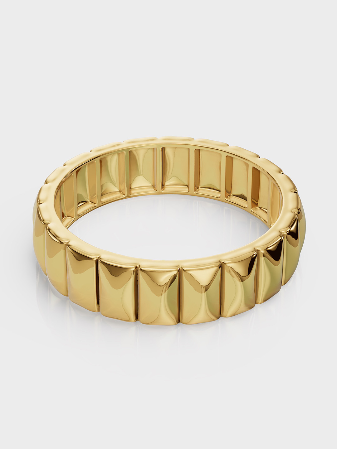 Anushka Jain Jewellery 925 Sterling Silver Gold Plated Kouture Mound Finger Ring