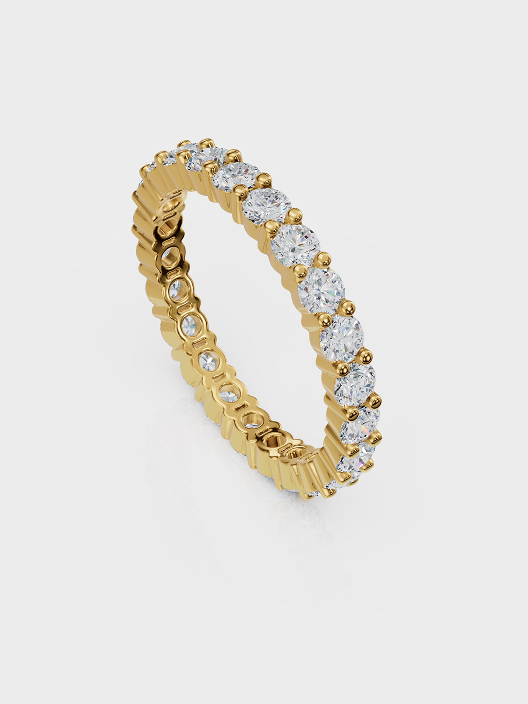 Anushka Jain Jewellery Peri 925 Sterling Silver Gold-Plated Cubic Zirconia Finger Ring