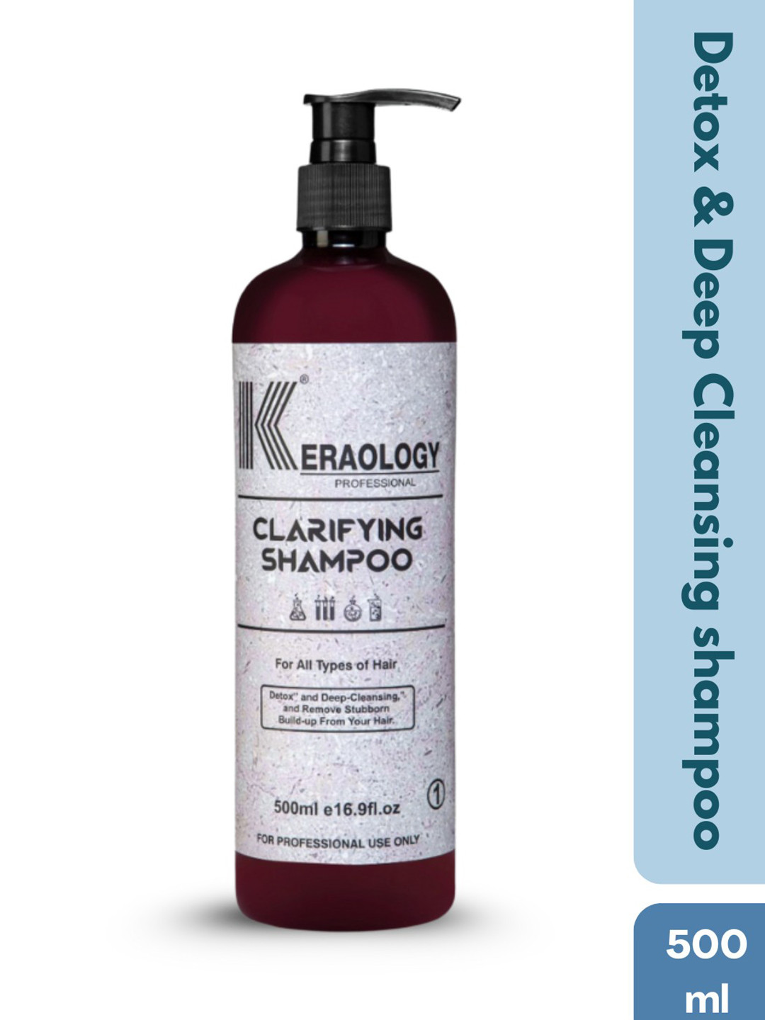 Keraology Detox & Deep-Cleansing Clarifying Shampoo - 500ml